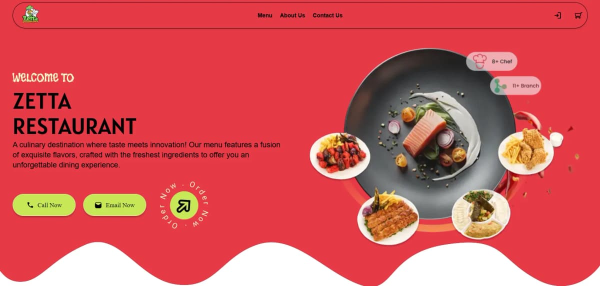 Zetta Restaurant Demo